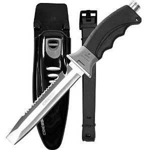3.Cressi Borg Long Blade Diving Knife